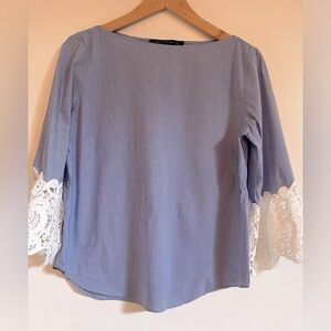 🛍️ 3 for $15 Zara Top with Lace Sleeves